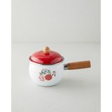 English Home Garnet Emaye Sos Tenceresi 1,6l Kırmızı