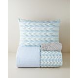 English Home Geo Harmony Kolay Ütülenir Çarşaflı Tek Kişilik Nevresim Takımı 160x220 cm Mavi-Sarı - Mavi - Sarı - 160 x 220 cm