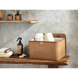 English Home Gina Bambu Saklama Kutusu 33 x 23 x 20 cm Açık Kahve - Kahverengi