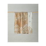 English Home Gingerbread cottage Akrilik Pamuklu Tv Battaniye 130x170 cm Bej