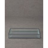 English Home Glamour Aynalı Tepsi Silver - 30 x 15 cm - Gümüş