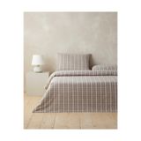 English Home Glen Plaid İpliği Boyalı Tek Kişilik Çarşaflı Nevresim Takımı 160x220 cm Koyu Bej