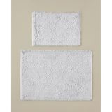 English Home Glossy Kaydırmaz Taban Banyo Paspası Seti 60X90 + 40X60 cm Beyaz