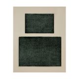 English Home Glossy Kaydırmaz Taban Banyo Paspası Seti 60X90 + 40X60 cm Yeşil