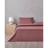 English Home Glossy Kolay Ütülenir Perkal Tek Kişilik Çarşaflı Nevresim Takımı 160X220 cm Sisli Mürdüm - 160 x 220 cm