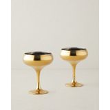 English Home Glossy Luxe Cam 2'li Cup 270 ml Gold - Adet - Altın
