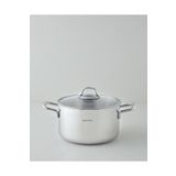 English Home Glow Çelik Derin Tencere 24x14 cm Silver