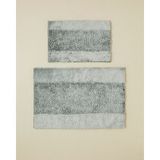 English Home Glowli Kaydırmaz Taban Banyo Paspası Seti 60X90 + 40X60 cm Yeşil