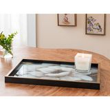 English Home Gold Renkli Metal Malzeme ile Flower Chic Dekoratif Tepsi