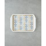English Home Golden Harmony Pp Kaydırmaz Tepsi 39x30 Cm Lacivert Gold Lacivert Gold