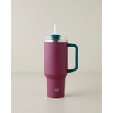 English Home Good Mood New Etna 900 ml Bordo Çelik Termos Sızdırmaz Kapak ile Uzun Süre Sıcak/Soğuk