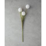English Home Grass Bush Tek Dal Yapay Çiçek Beyaz