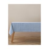 English Home Gridlane Pvc Yuvarlak Masa Örtüsü 140 cm Mavi