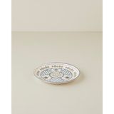 English Home Harmony Talavera Porselen Pasta Tabağı 21 cm Beyaz - Lacivert