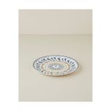 English Home Harmony Talavera Porselen Servis Tabağı 26 cm Beyaz - Lacivert
