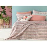 English Home Jardin Aquarelle Baskılı Tek Kişilik Pike 150 x 220 cm Ardıç Yeşili – Amber - Açık Yeşil