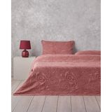 English Home Jardin Belle Çift Kişilik Yatak Örtüsü Takımı 200x220 cm Bordo - 200 x 220 cm