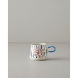 English Home Jolly Fisher Stoneware Kupa Mavi-Kırmızı - Mavi - Kırmızı