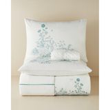 English Home Jouyline Pamuklu Çarşaflı Çift Kişilik Nevresim Takımı 200X220 cm Yeşil - 200 x 220 cm