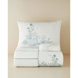 English Home Jouyline Pamuklu Çarşaflı Tek Kişilik Nevresim Takımı 160x220 cm Yeşil
