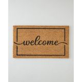 English Home Kapı Önü Paspası 35 x 60 cm Doğal Hindistan Cevizi Lifinden Yapılmış Şık Tasarım - Naturel