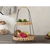 English Home Karen Hasır 42 CM Kahve Kahverengi 2 Katlı Servis