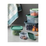 English Home Keep Me 5 Parça Plastik Saklama Kabı Yeşil