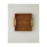 English Home Krina Mdf Dekoratif Tepsi 34x5 cm Kahverengi
