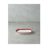 English Home Larry Porselen Kayık Tabak 24 cm Kırmızı