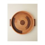 English Home Lavina Mdf Dekoratif Tepsi 53X45 cm Kahverengi