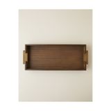 English Home Lavinia Mdf Dekoratif Tepsi 51 cm Kahverengi