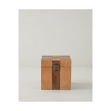 English Home Layna Mdf Dekoratif Kutu 15x15 cm Kahverengi