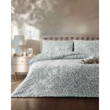 English Home Leaf Dream Kolay Ütülenir Tek Kişilik Çarşaflı Nevresim Takımı 160X220 cm Yeşil - 160 x 220 cm