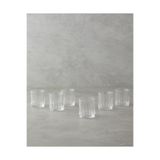 English Home Linear Cam 6'lı Kahve Yanı Bardak 90 ml Şeffaf