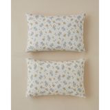 English Home Lior Kolay Ütülenir Yastık Kılıfı 50X70 cm Sarı 2'li Set Çiçek Desenli