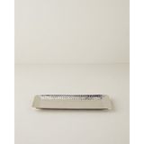 English Home Liza Metal Dekoratif Tepsi 30.5 x 14 x 2.5 cm Silver - 001-Renkli