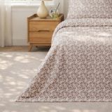 English Home Lora Sage Kahve Çift Kişilik Nevresim Takımı 200x220