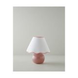 English Home Lorinda Cam Abajur 22x25 cm Pembe