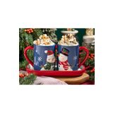 English Home Lovely Snowmans Lacivert 2'li Kupa