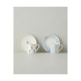 English Home Lumina New Bone China 4 Parça 2 Kişilik Kahve Fincan Takımı 80 ml Sarı