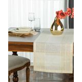 English Home Luxe Keten Runner Bej