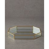 English Home Luxury Cam Dekoratif Tepsi Gold - 32 cm