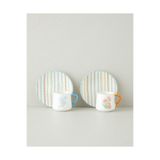 English Home Lyanna New Bone China 4 Parça 2 Kişilik Kahve Fincan Takımı 90 ml Renkli