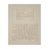 English Home Macaroni Kaydırmaz Taban Banyo Paspası Seti 60X90 + 40X60 cm Bej