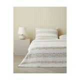 English Home Maisy Baskılı Pamuklu Çift Kişilik Pike Takımı 200X220 cm Mavi