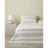 English Home Maisy Baskılı Pamuklu Tek Kişilik Pike Takımı 150X220 cm Mavi - Açık Mavi