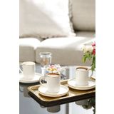 English Home Marella Porselen 6 Kişilik 85 ml Gold Kahve Fincan Takımı