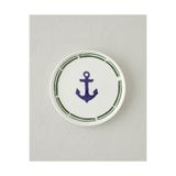 English Home Marine Anchor Seramik Pasta Tabağı 16 cm Lacivert – Yeşil