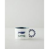 English Home Mariner Blues New Bone China Kupa 260 ml Mavi-Yeşil - Mavi - Yeşil