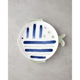 English Home Marinique Porselen Pasta Tabağı 23 cm Mavi-Yeşil - Mavi - Yeşil - Mavi - Yeşil 23 cm 1 Adet